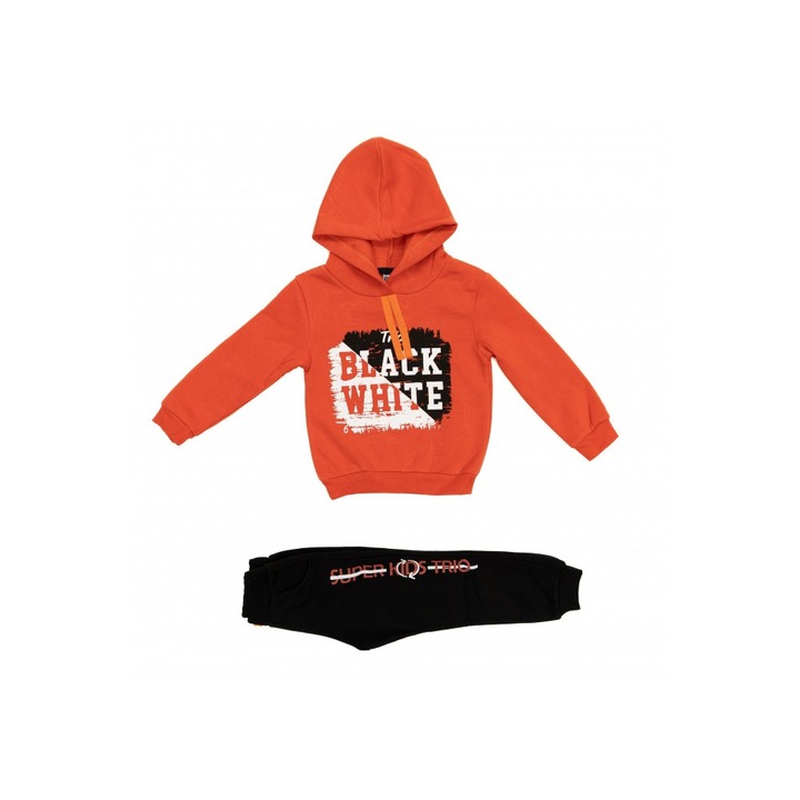 Trening Portocaliu Black White 1217, 2 Piese, Portocaliu