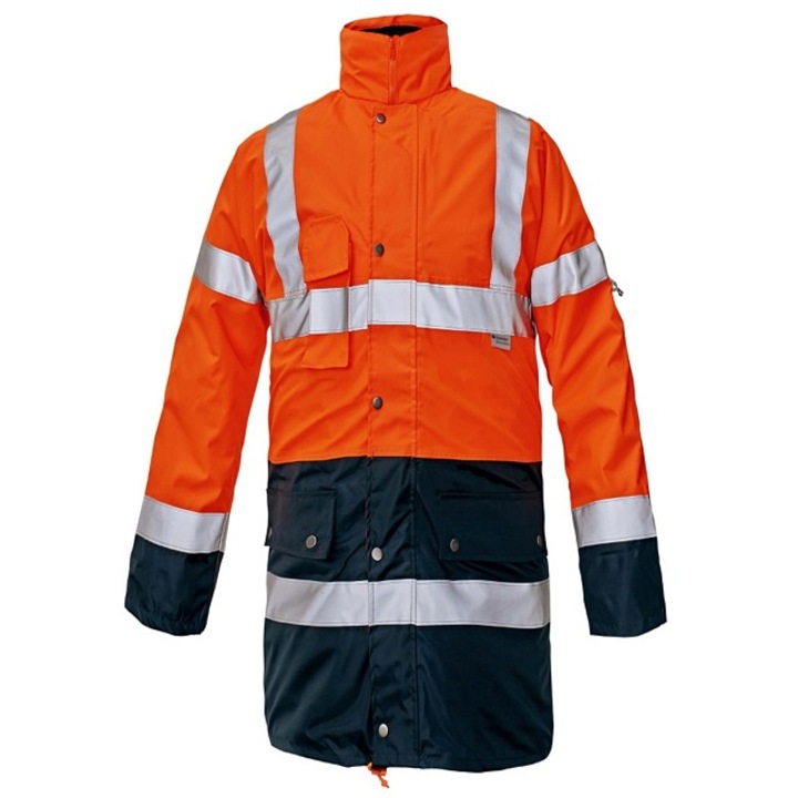 Jacheta 4 in 1 izolata termic Orange/Albastru BiRoad marimea XXXL