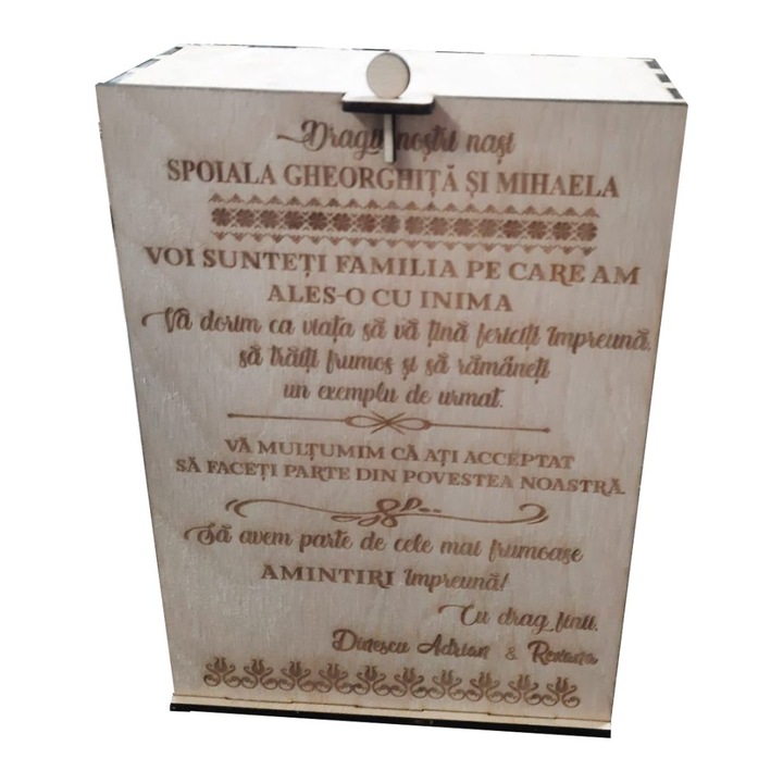 Cutie Whiskey, Loc doua Pahare, Nasi, Lemn, CTVN009