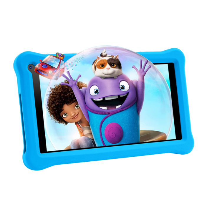 Tableta pentru copii de 7 inch, Sannuo, Android 11, 3-12 ani, 3GB RAM, 32GB ROM (extensibila la 128 GB), Software pentru copii preinstalat, Bluetooth, WiFi, Albastru, include husa de protectie