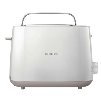 Prajitor de paine Philips HD2581/00, 750 W, 2 felii, 8 setari rumenire, Grill, Functie reincalzire si dezghetare, Alb Prajitor de paine Philips HD2581/00, 750 W, 2 felii, 8 setari rumenire, Grill, Functie reincalzire si dezghetare, Alb