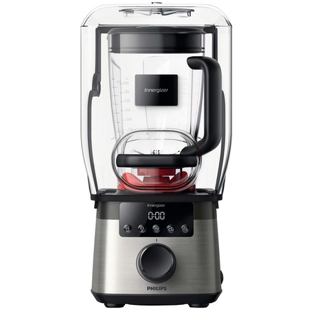 Blender Philips Avance HR3868/00, 2000 W, 45,000 RPM, Vas tritan 2.2 l, 4 Viteze, ProBlend Extreme, Afisaj LED, Dom silentios , Functie impuls, Metalic