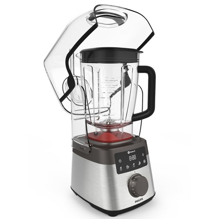 Blender Philips Avance HR3868/00, 2000 W, 45,000 RPM, Vas tritan 2.2 l, 4 Viteze, ProBlend Extreme, Afisaj LED, Dom silentios , Functie impuls, Metalic
