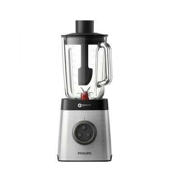 Blender Philips Avance HR3655/00, 1400 W, 35,000 RPM, vas sticla 2 l, 2 Viteze, ProBlend 3D 6, Afisaj LED, 2 Cani Transport, Functie impuls, Metalic Blender Philips Avance HR3655/00, 1400 W, 35,000 RPM, vas sticla 2 l, 2 Viteze, ProBlend 3D 6, Afisaj LED, 2 Cani Transport, Functie impuls, Metalic