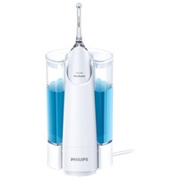 Aparat de curatare interdentara Philips Sonicare AirFloss HX8462/01, 2 capete, stativ de umplere si de incarcare, Alb/Gri