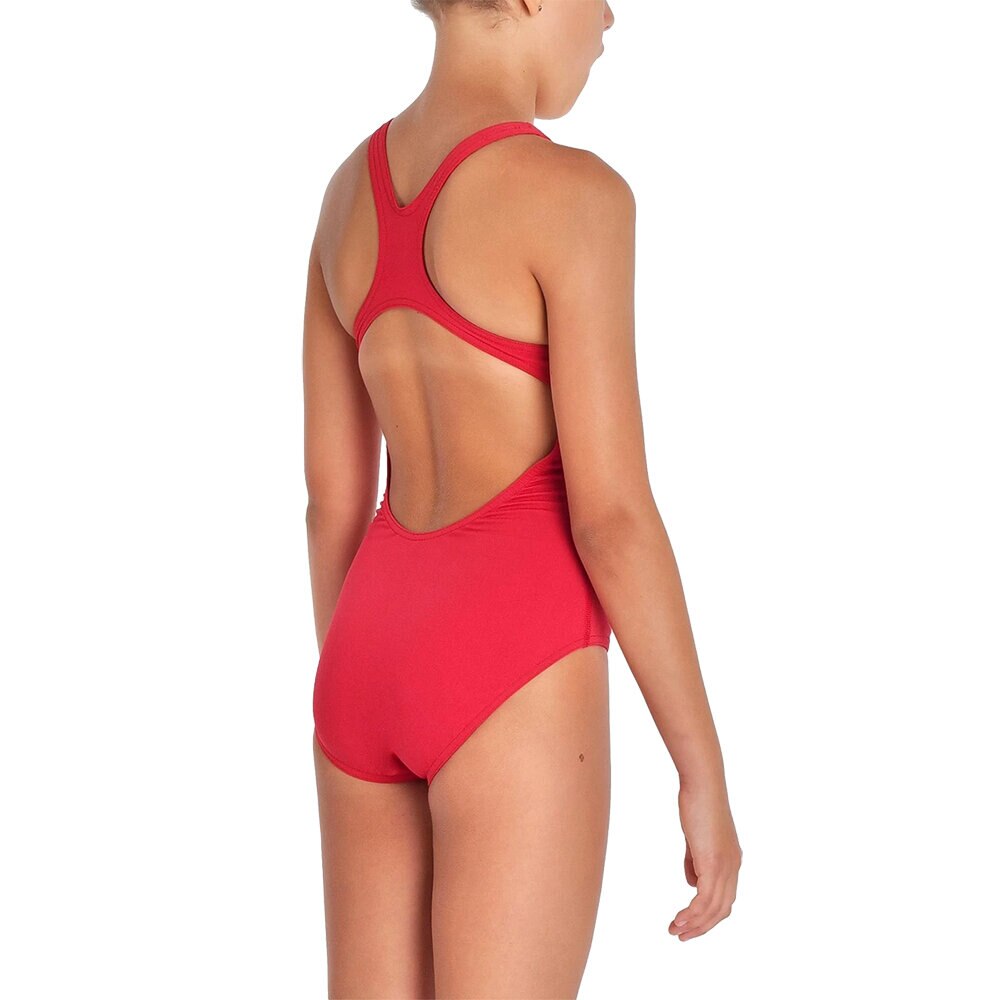 Детски бански Arena Team Swim Pro Solid Swimsuit червен 14 15 Emag Bg