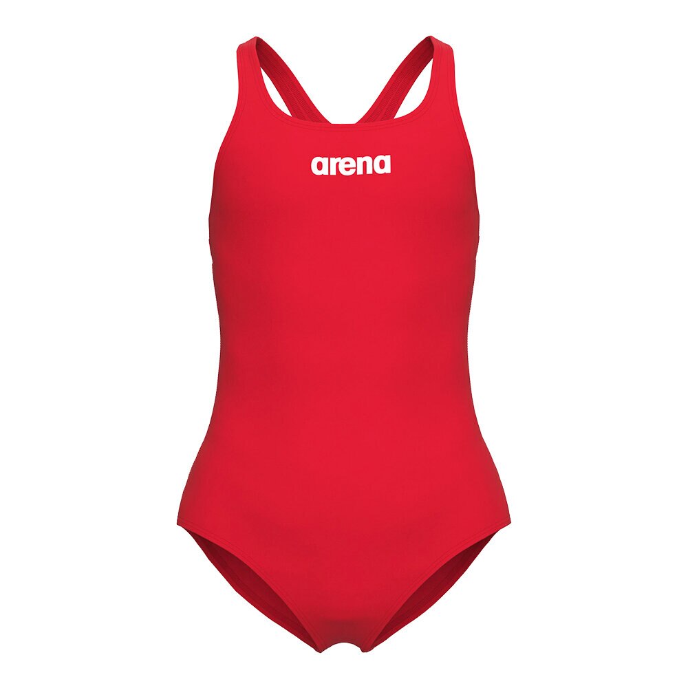 Детски бански Arena Team Swim Pro Solid Swimsuit червен 14 15 Emag Bg