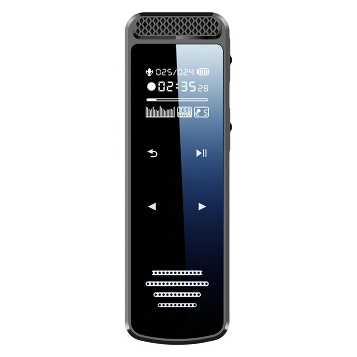 Reportofon profesional cu activare vocala, Q55, difuzor, MP3 - 16 GB