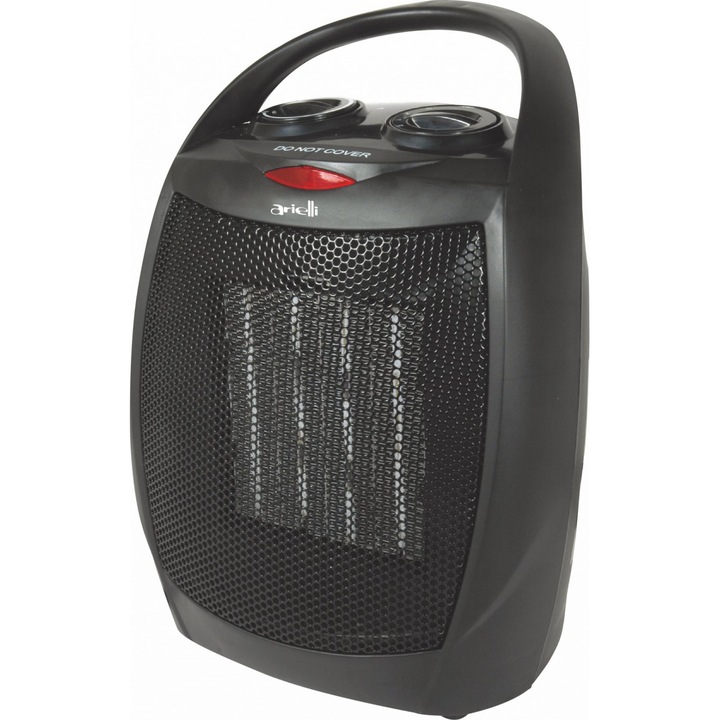 Ventilátoros melegítő ARIELLI ACF-150, 1500W, 3 fokozat, Fekete
