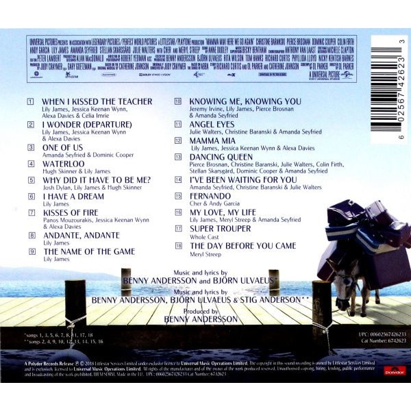 Mamma Mia Here We Go Again Soundtrack Cd Emagro