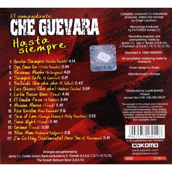El Comandante Che Guevara Hasta Siempre (digipack) [CD] eMAG.bg