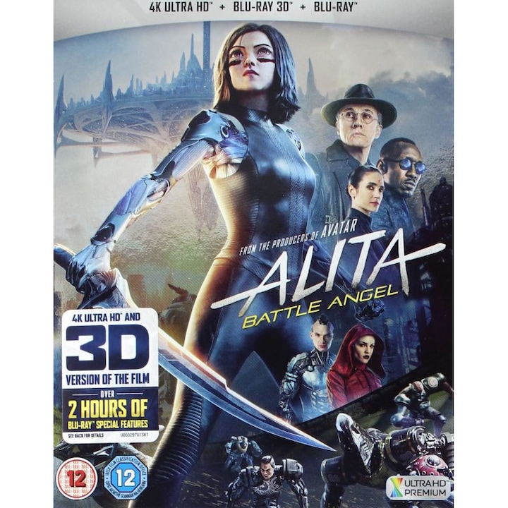 Alita: A harc angyala [Blu-Ray 4K]+[Blu-Ray 3D]+[Blu-Ray]