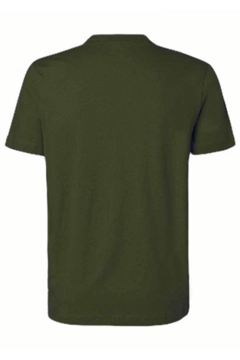 Tricou Clasic din bumbac pentru barbati, Kappa, LOGO CAFERS SLIM, Kaki, 3XL