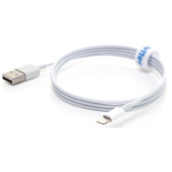 Cablu de date Lightning Vetter pentru iPhone/iPad, White Cablu de date Lightning Vetter pentru iPhone/iPad, White