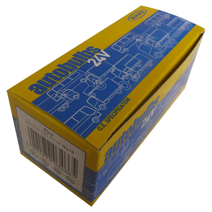 Bec 24V 21W P21W Ba15D R346 1 buc. Ring