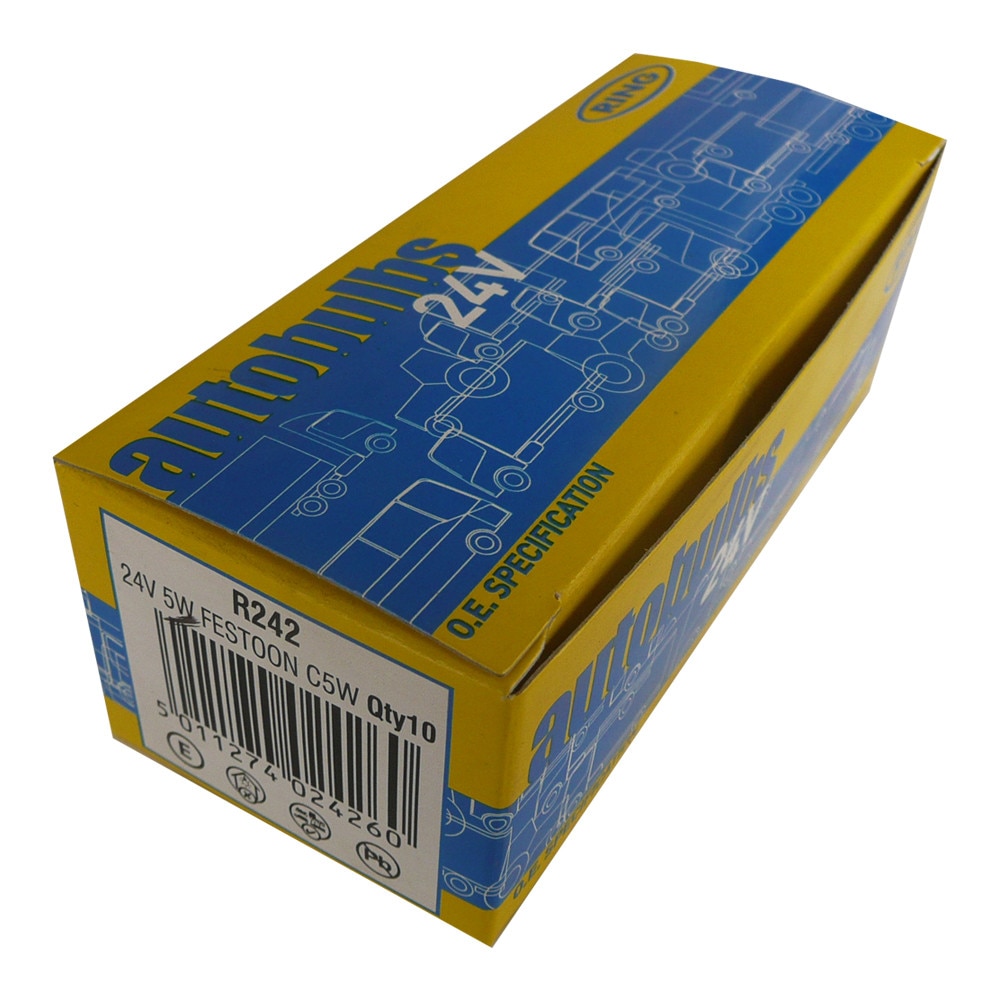 Bec 24V 5W C5W S8.5D 11X38 R242 1 buc. Ring