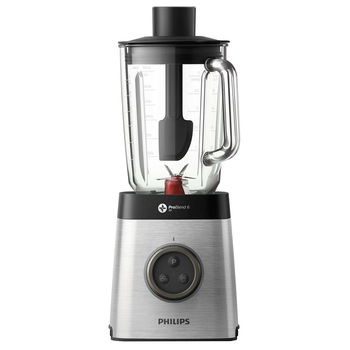 Blender Philips Avance HR3652/00, 1400 W, 35,000 RPM, Vas sticla 2l, 2 Viteze, ProBlend 3D 6, Afisaj LED, Functie impuls, Metalic Blender Philips Avance HR3652/00, 1400 W, 35,000 RPM, Vas sticla 2l, 2 Viteze, ProBlend 3D 6, Afisaj LED, Functie impuls, Metalic