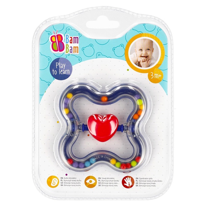 Дрънкаща играчка, Inimioara, 7Toys