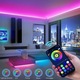 RGB LED szalag készlet, 20m, VIELLAN, APP/Bluetooth/Távirányító, Színváltás a zene ritmusához, 24V, Hangvezérlés, Led szalag