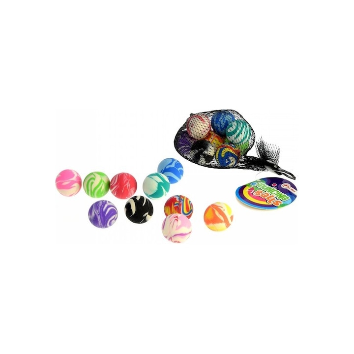 Set 10 mingi saritoare colorate, 2.3 cm, Toi-Toys