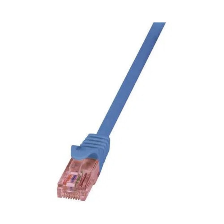 RJ45 Hálózati csatlakozókábel, lángálló, CAT 6 U/UTP [1x RJ45 dugó - 1x RJ45 dugó] 2 m, kék LogiLink (CQ2056U)