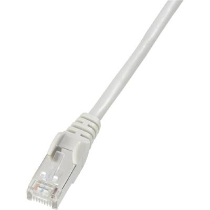RJ45 Кабел за мрежова връзка CAT 5e F/UTP 1x RJ45 щепсел - 1x RJ45 щепсел 20 m Сив UL сертифициран (DK-1521-200)