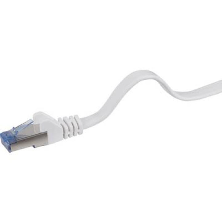 RJ45 Patch кабел, мрежов LAN кабел, гъвкав, огнеупорен CAT 6A S/FTP 5 м сив, Renkforce (RF-4149846)