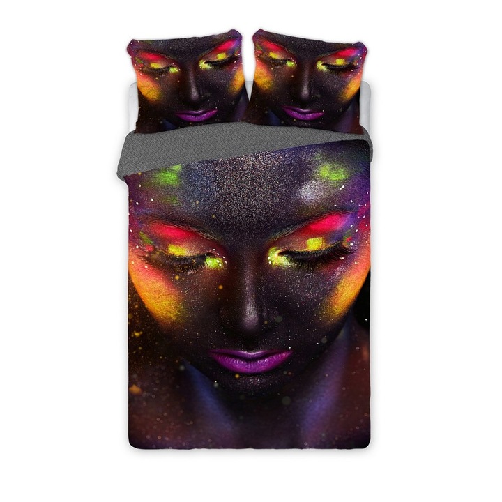 Pamut ágyneműgarnitúra, Faro, modell 0104 Girl, 2db párnahuzat 70x80 cm, Többszínű, 160x200 cm