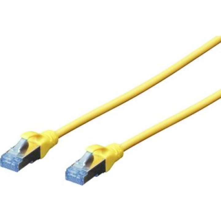 RJ45 пач кабел, мрежов LAN кабел CAT 5e SF/UTP (1x RJ45 щепсел - 1x RJ45 щепсел) 3 m Yellow Intellinet 972137 (DK-1531-030/Y)