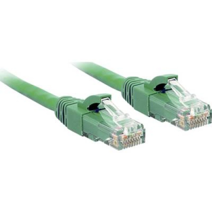Cablu de conectare la retea, Lindy, RJ45 CAT 6 U/UTP, 30m, Verde