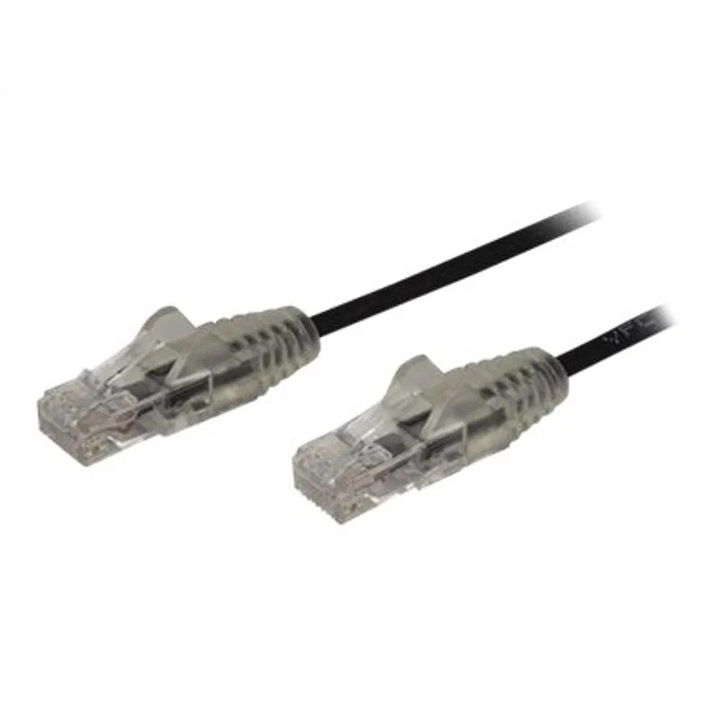 StarTech.com N6PAT50CMBKS hálózati kábel Fekete 0,5 M Cat6 U/UTP (UTP) (N6PAT50CMBKS)