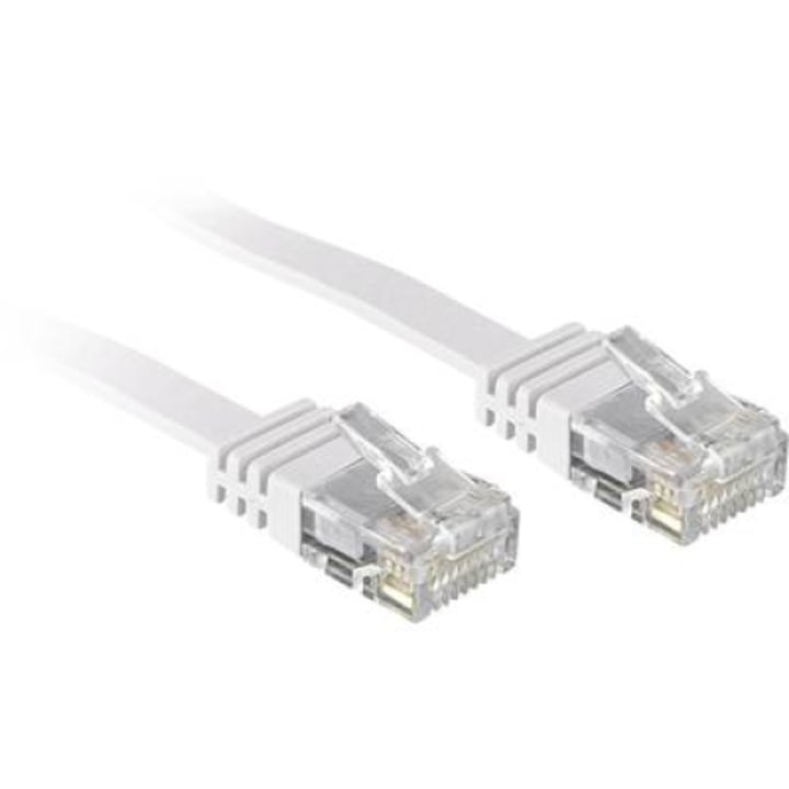 Кабел за мрежова връзка LINDY CAT 6 U/UTP 30.00 cm RJ45 Бял с протектор (47500)