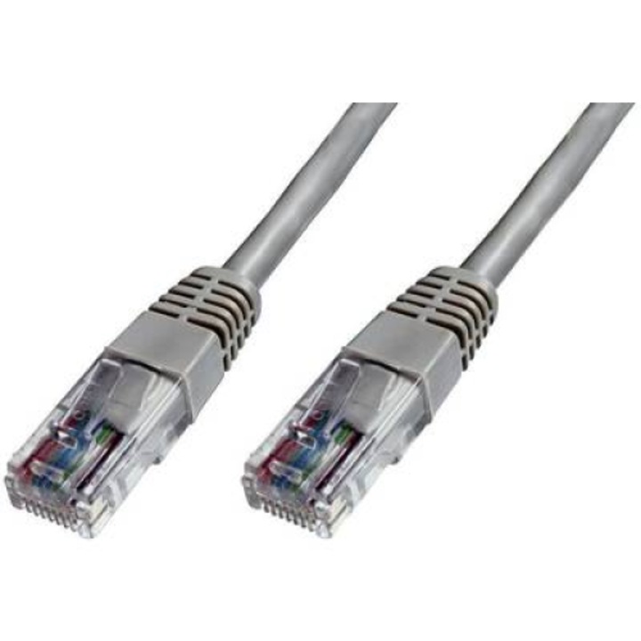 Кабел за мрежова връзка CAT 5e U/UTP 1x RJ45 щепсел - 1x RJ45 щепсел 20 m Сив UL сертифициран (DK-1511-200)