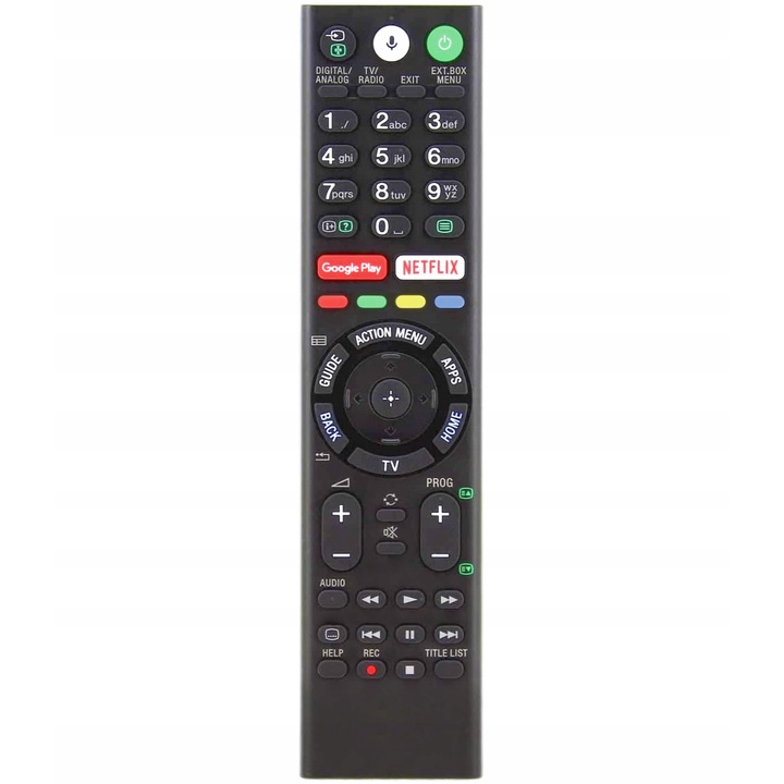 Дистанционно за Smart TV Sony RMF-TX310E, Универсално, x-remote, Voice функция, Netflix, Google Play, Черно