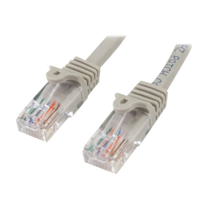 StarTech.com 45PAT50CMGR Мрежов кабел Сив 0,5 M Cat5e U/UTP (UTP) (45PAT50CMGR)