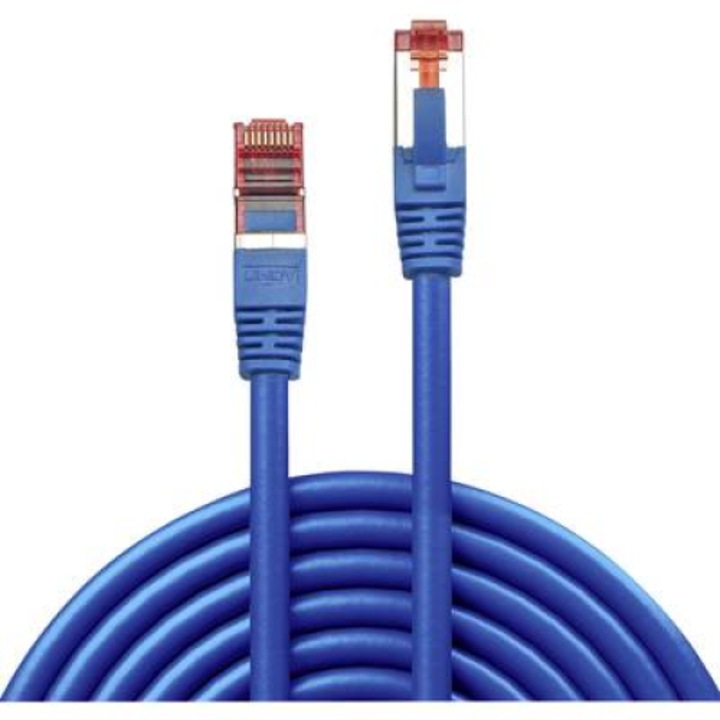 Cablu de conectare la retea, Lindy, RJ45 CAT 6 S/FTP, 20m, Albastru