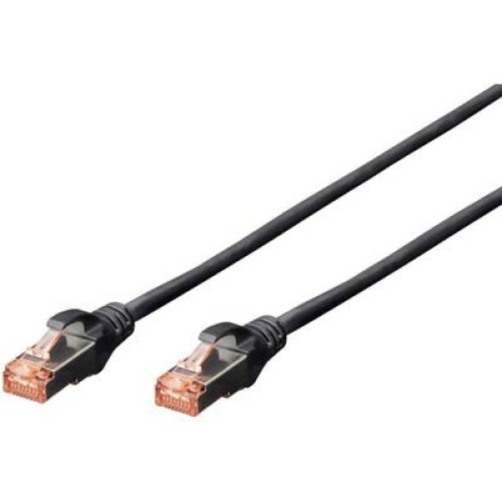 Cablu de conectare la retea, Digitus, RJ45 CAT 6 S/FTP, 7m, Negru