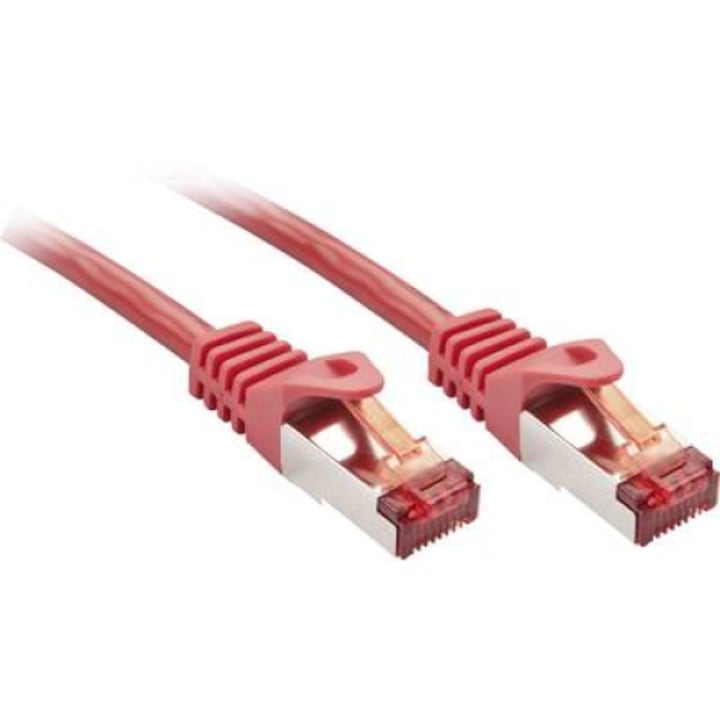 ΠΠ°Π±Π΅Π» Π·Π° ΠΌΡΠ΅ΠΆΠΎΠ²Π° Π²ΡΡΠ·ΠΊΠ°, Lindy, RJ45, 1m, Π§Π΅ΡΠ²Π΅Π½