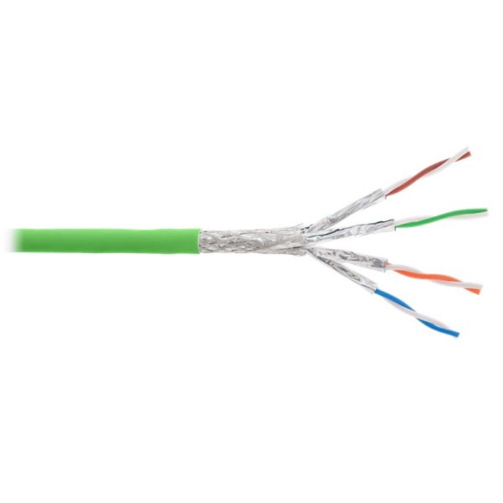 NIKOMAX CAT7 S-FTP инсталационен кабел 500 м зелен, 215977, Мрежови кабели