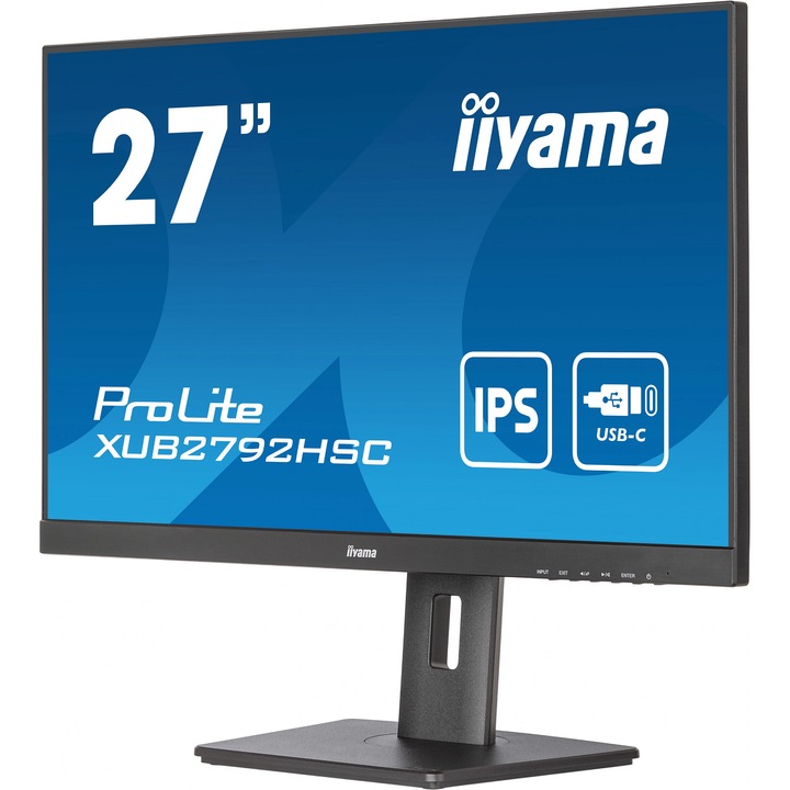 Iiyama ProLite XUB2792HSC-B5 LED display 68,6 cm (27") 1920 x 1080 pixelek Full HD Fekete (XUB2792HSC-B5)