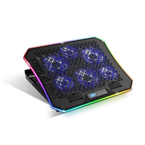 Cooler pentru notebook, Spirit Of Gamer, 1200 RGB 17'', Negru eMAG.ro
