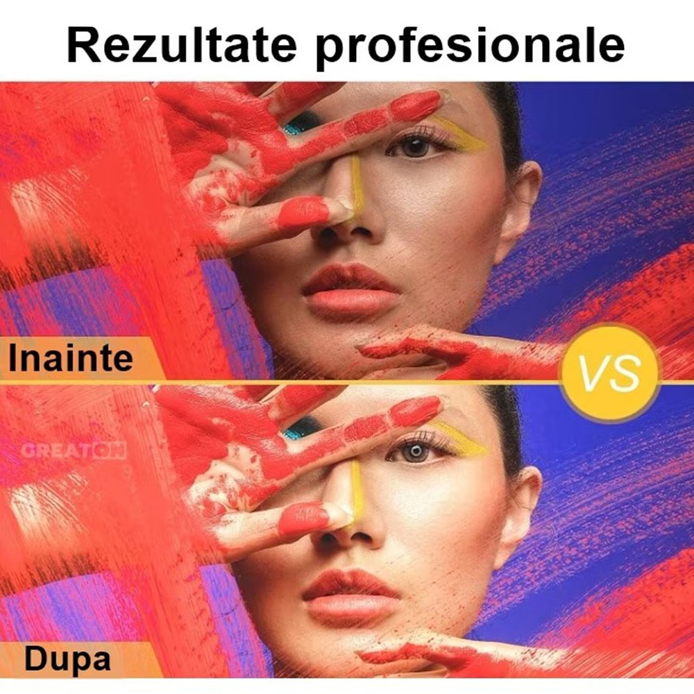 GREATON LED кръгла лампа, пръстеновидно осветление, дистанционно за ...