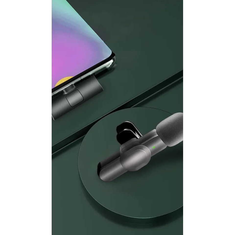 FULAIM X5M Microfono Wireless Lavalier per iPhone iPad Samsung (2TX 1RX FULAIM X5M Microfono Wireless Lavalier per iPhone iPad Samsung (2TX 1RX