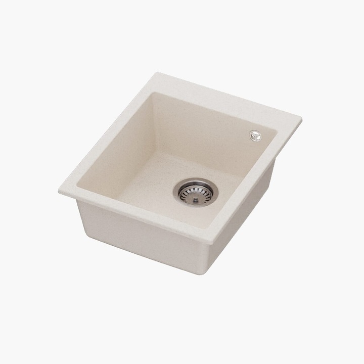 Chiuveta bucatarie SERO HBC-9600, 400x500 mm, adancime cuva 200 mm, granit, Bej latte