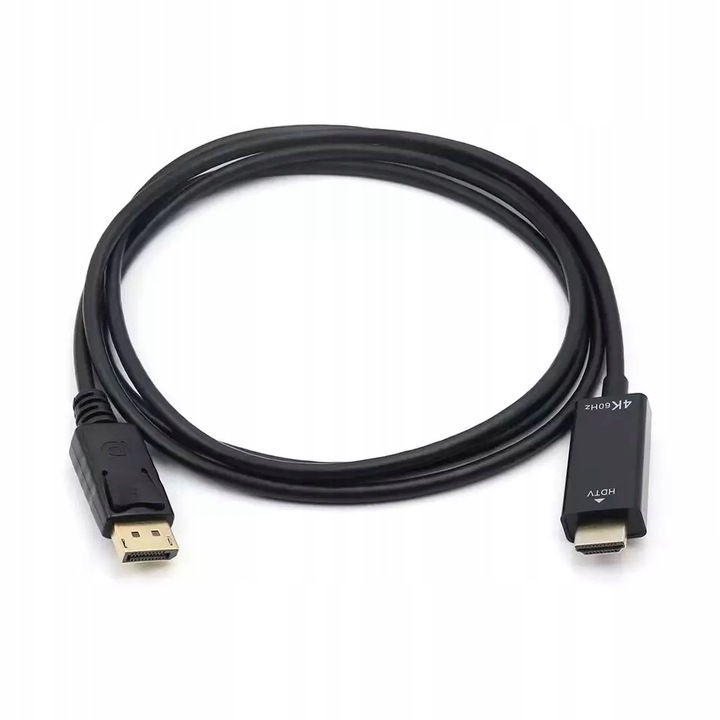 Cablu de la Displayport la HDMI 2.0, PAWONIK, 3m, 4K/60Hz, negru