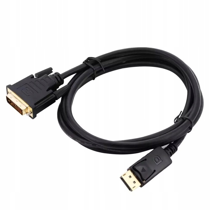 Cablu DisplayPort la DVI, PAWONIK, FullHD, 1.8m, negru