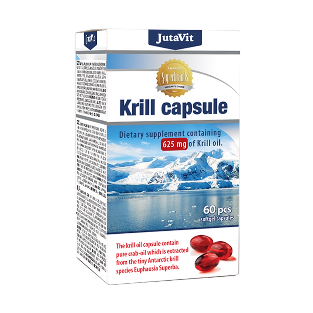 Jutavit Krill Oil 625mg, 60 capsule moi gelatinoase eMAG.ro