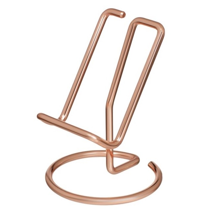 Suport metalic de birou pentru telefon, 8 x 8 x 11 cm, Pink