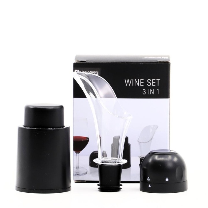 Set Accesorii Vin, 3 Piese