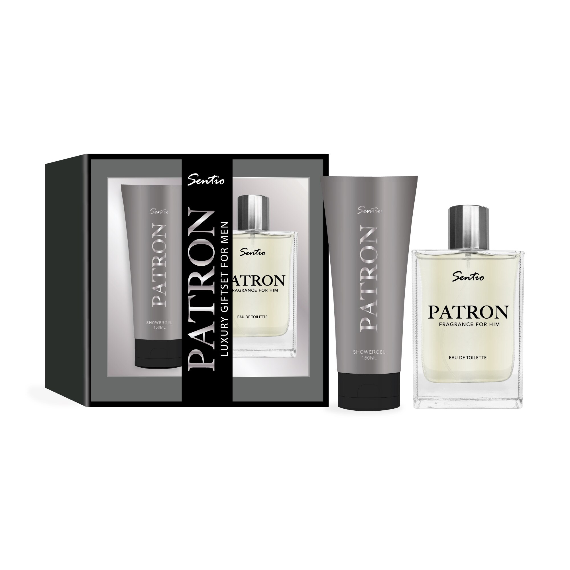 Sentio Patron Set cadou Barbati Sentio Patron Apa toaleta 100ml si Gel Dus 150ml ...
